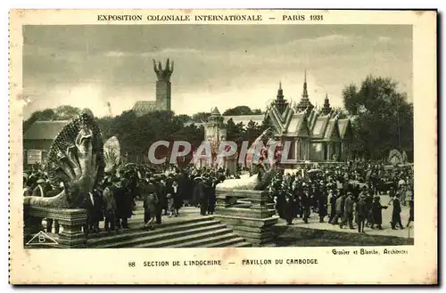 Ansichtskarte AK Expostion Coloniale Internationale Paris 1931 Pavillon Du Cambodge