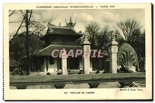 Ansichtskarte AK Expostion Coloniale Internationale Paris 1931 Pavillon De L&#39Annam