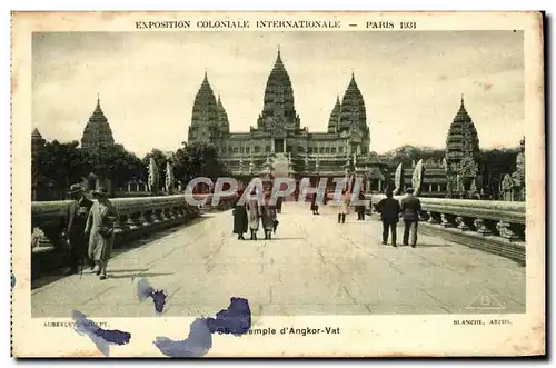 Cartes postales Expostion Coloniale Internationale Paris 1931 Temple d'Angkor Vat