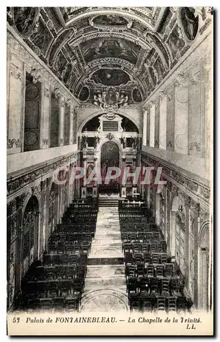 Ansichtskarte AK Palais de Fontainbleau La Chapelle de Trinite