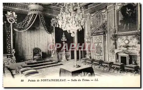 Cartes postales Palais de Fontainbleau Salle du Trone