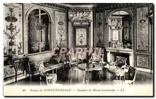 Ansichtskarte AK Palais de Fontainbleau Boudoir de Marie Antoinette