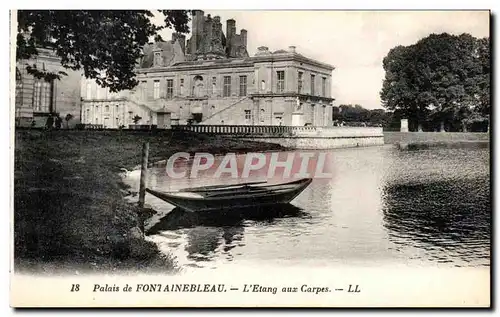 Ansichtskarte AK Palais de Fontainbleau L&#39Etang aux Carpes