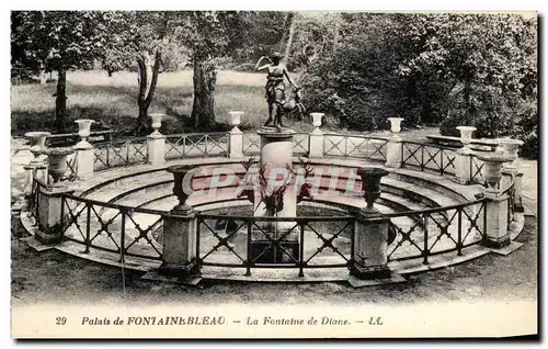 Ansichtskarte AK Palais de Fontainbleau La Fontaine de Diane