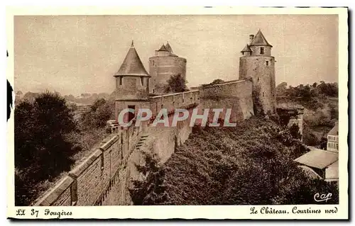 Cartes postales Fougeres Le Chateau Courtines Nord