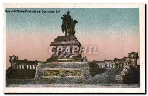 Cartes postales Kaiser Wilhelm Denkmal am Deutschen Eck