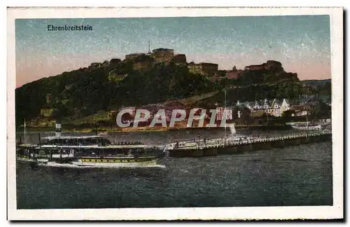 Cartes postales Ehrenbreitstein Bateau