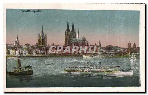 Cartes postales Koln Rheinpartie Bateaux