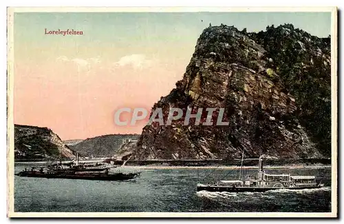 Cartes postales Loreleyfelsen Bateaux