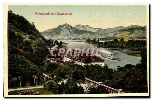 Cartes postales Rolandseck mit Drachenfels