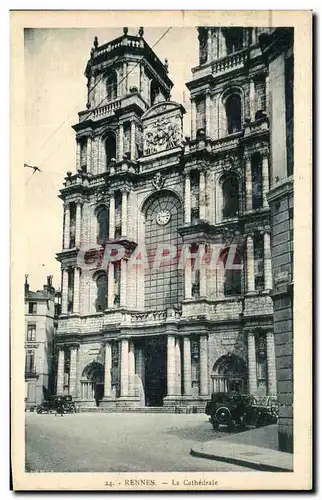 Cartes postales Rennes la Cathedrale