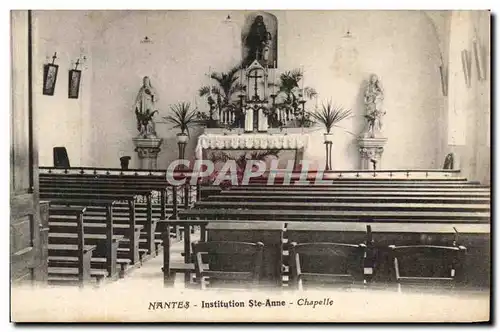 Cartes postales Nantes Institution Ste Anne Chapelle