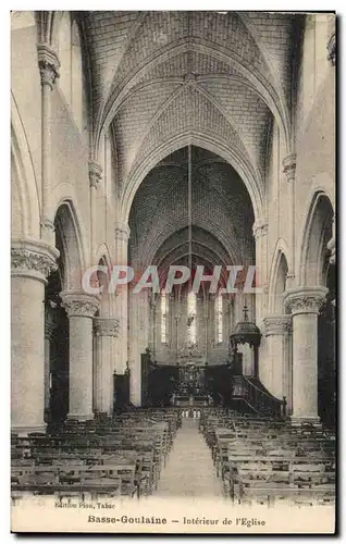 Ansichtskarte AK Basse Goulaine Interieur de L&#39Eglise