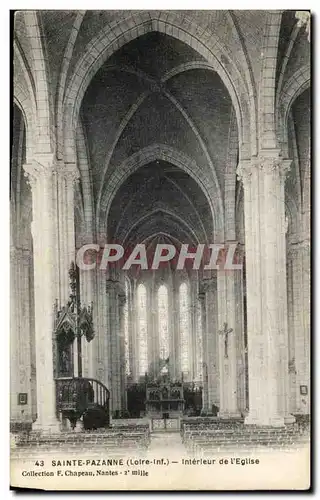 Cartes postales Sainte Pazanne Interieur de l&#39Eglise