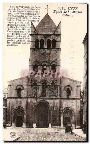 Ansichtskarte AK Lyon Eglise de St Martin D&#39Ainay