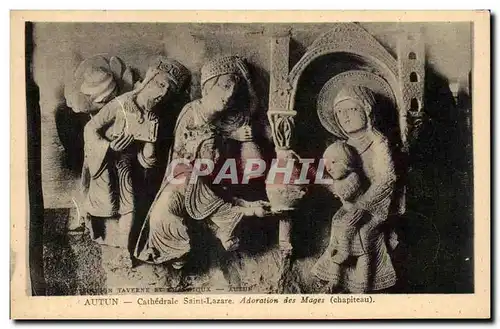 Cartes postales Autun Cathedrale Saint Lazaire Adoration des mages