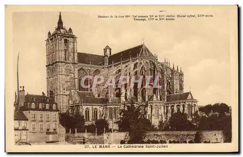 Cartes postales Le Mans La Cathedrale Saint julien