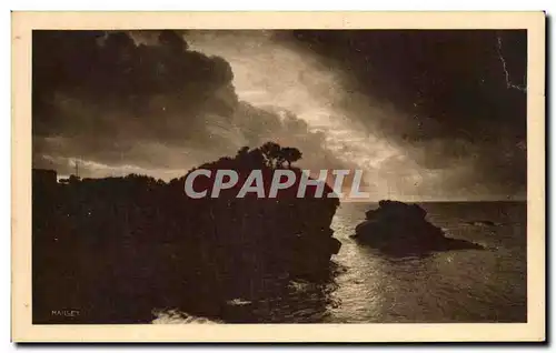 Cartes postales Biarritz Coucher de Soleil