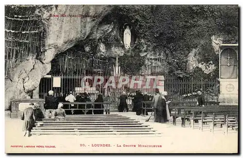 Ansichtskarte AK Lourdes La Grotte Miraculeuse