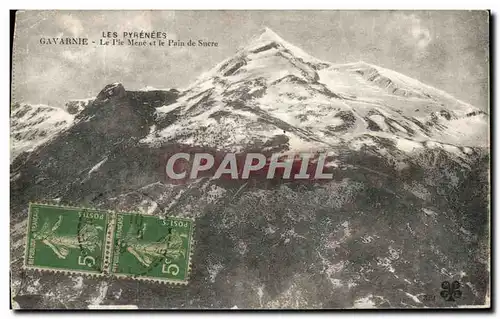 Cartes postales Les Pyrenees Gavarnie Le Pic Menet le pain de Sucre