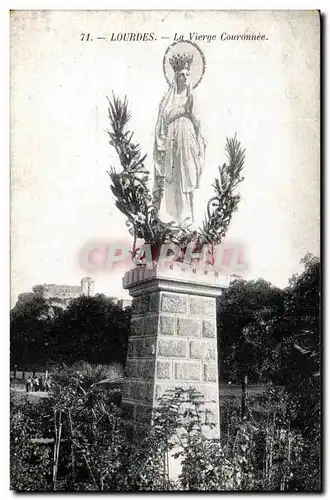 Cartes postales Lourdes La Vierge Couronnee