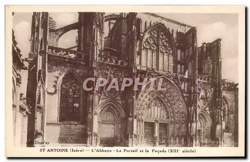 Cartes postales St Antoine L&#39Abbaye Le Portail et la Facade