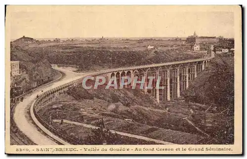 Cartes postales Saint Brieuc Vallee du Gouedie Au fond Cesson et le Grand Seminaive