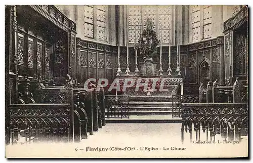 Cartes postales Flavigny L&#39Eglise Le choeur