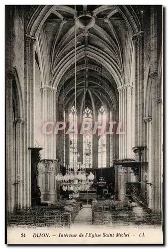 Cartes postales Dijon Interieur De l&#39eglise Saint Michel