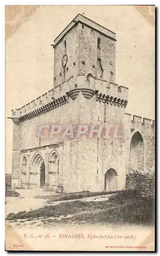 Cartes postales Esnandes Eglise Fortifiee