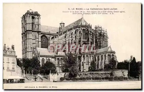 Cartes postales Le Mans La Cathedrale Saint Juilen