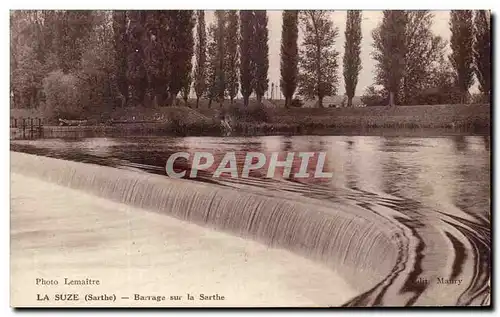 Cartes postales Le Suze Barrage sur La Sarthe