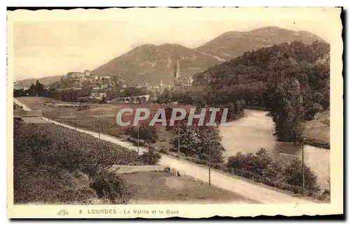 Cartes postales Lourdes La Vallee et le Gave