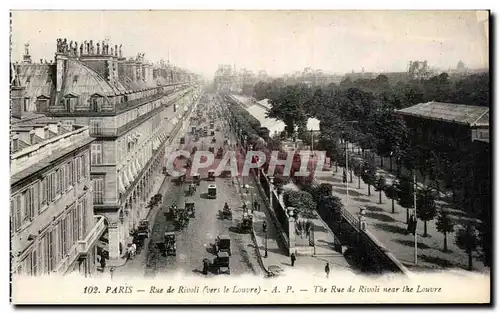 Cartes postales Paris Rue de Rivoli