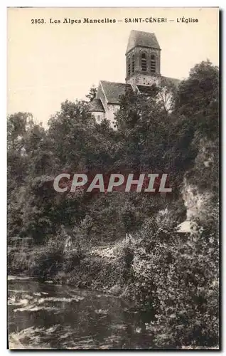 Ansichtskarte AK les Alpes Mancelles Saint Ceneri L&#39Eglise