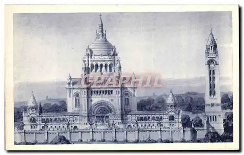 Cartes postales La basilique De Lisieux Vue generale du Projet