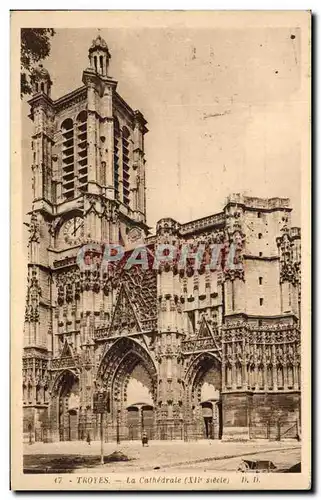 Cartes postales Troyes La Cathedrale