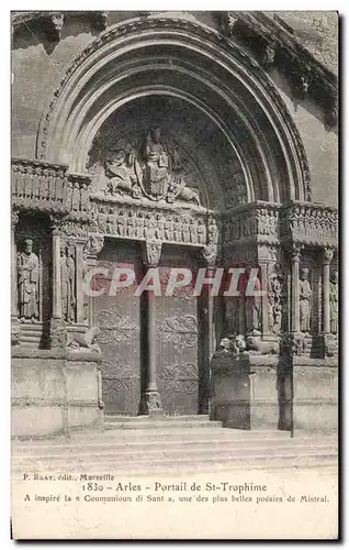 Cartes postales Arles Portail de St Trophime