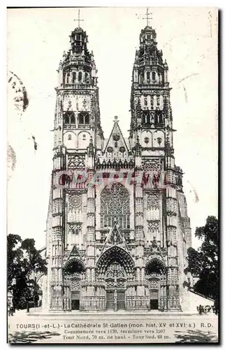 Cartes postales Tours La CAthedrale St Gatien