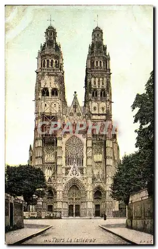 Cartes postales Tours La Cathedrale