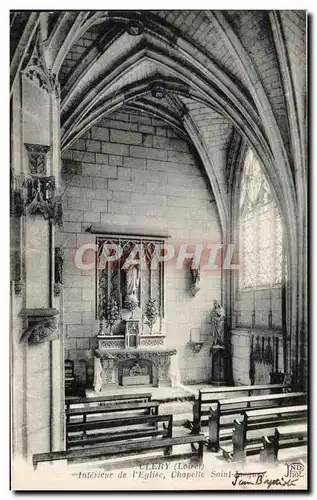 Ansichtskarte AK Clery Interieur De L&#39eglise Chapelle Saint Jacques