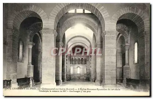 Ansichtskarte AK Germaigny Des Pres Par Chateauneuf sur Loire L&#39Eglise Romano