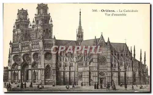 Cartes postales Orleans La Cathedrale Vue d&#39Ensemble