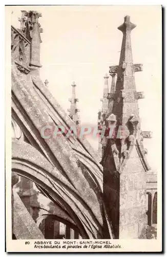 Ansichtskarte AK Abbaye Du Mont Saint Michel Arcs Boutants Et Pinacles De