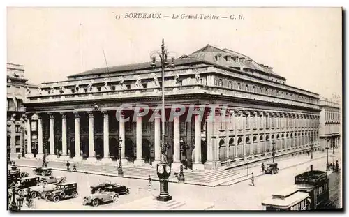 Cartes postales Bordeaux Le Grand theatre