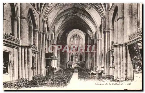 Cartes postales Bordeaux Interieur de la Cathedrale