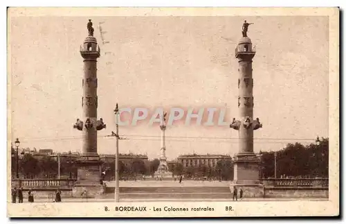 Cartes postales Bordeaux Les Colonnes rostrales