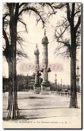 Cartes postales Bordeaux Les Colonnes rostrales