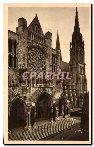 Cartes postales Chartres le Portail Nord et la Fleche