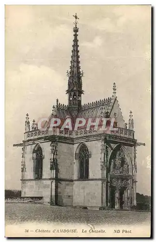 Cartes postales Chateau d&#39Amboise la Chapelle